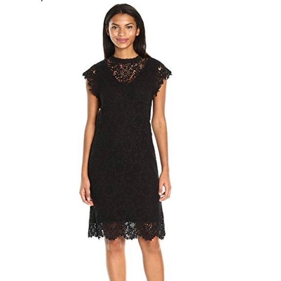 Velvet by Graham & Spencer Dresses & Skirts - Velvet by Graham & Spencer Lace Capsleeve Dress